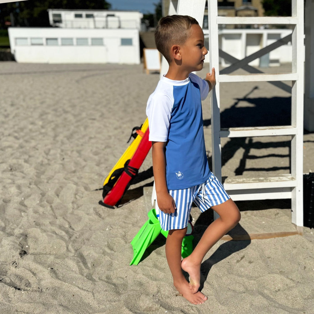 Køb Petit Crabe Vertical Stripes Alex Badeshorts