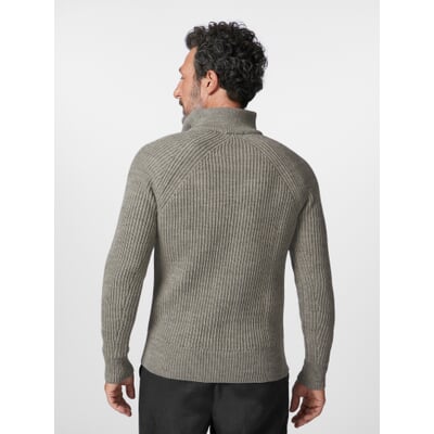 Herren-Stricktroyer, Graumelange