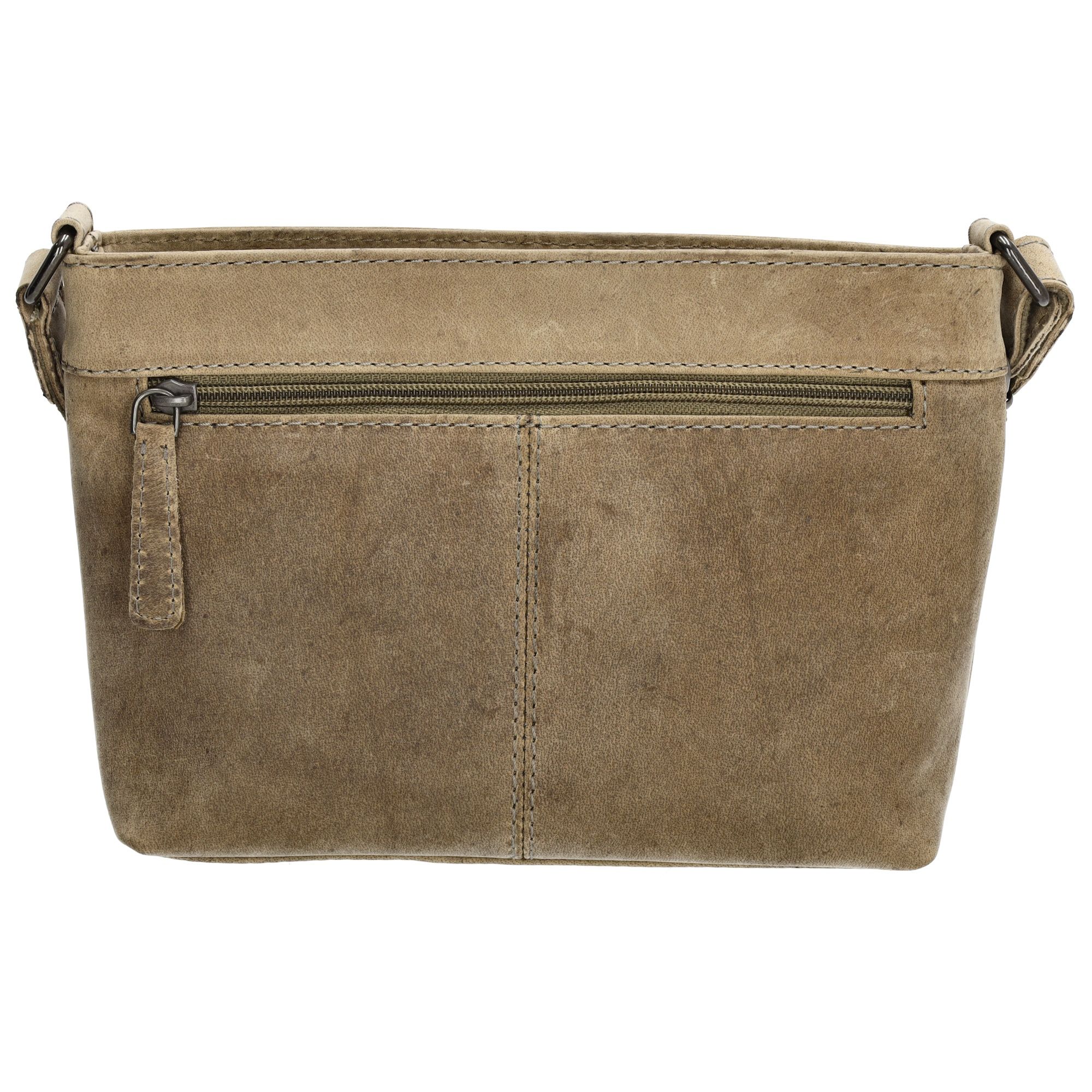Hide & Stitches Idaho Schoudertas S Donkerzand