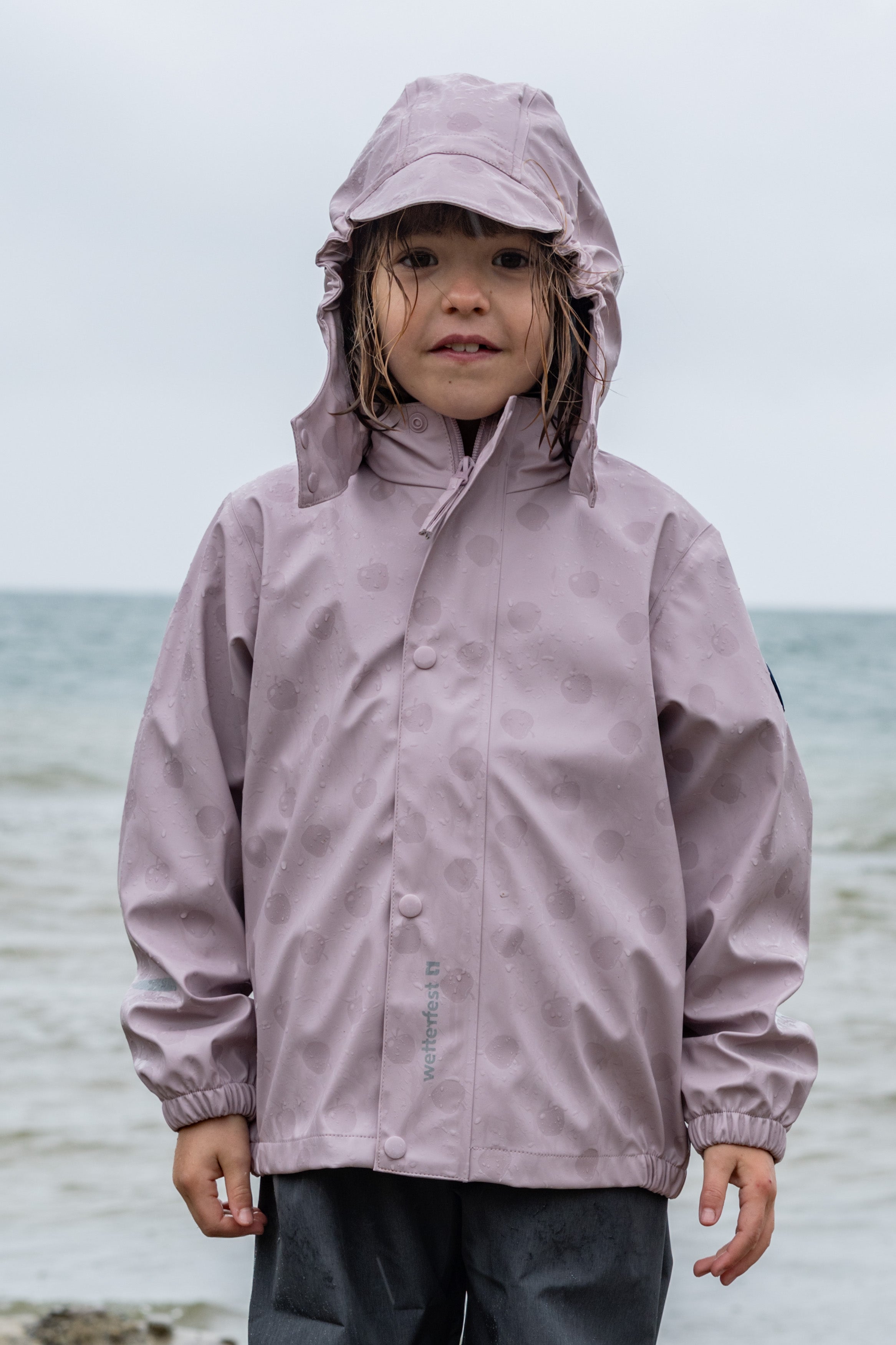 Kinder Regenjacke Jori violet ice