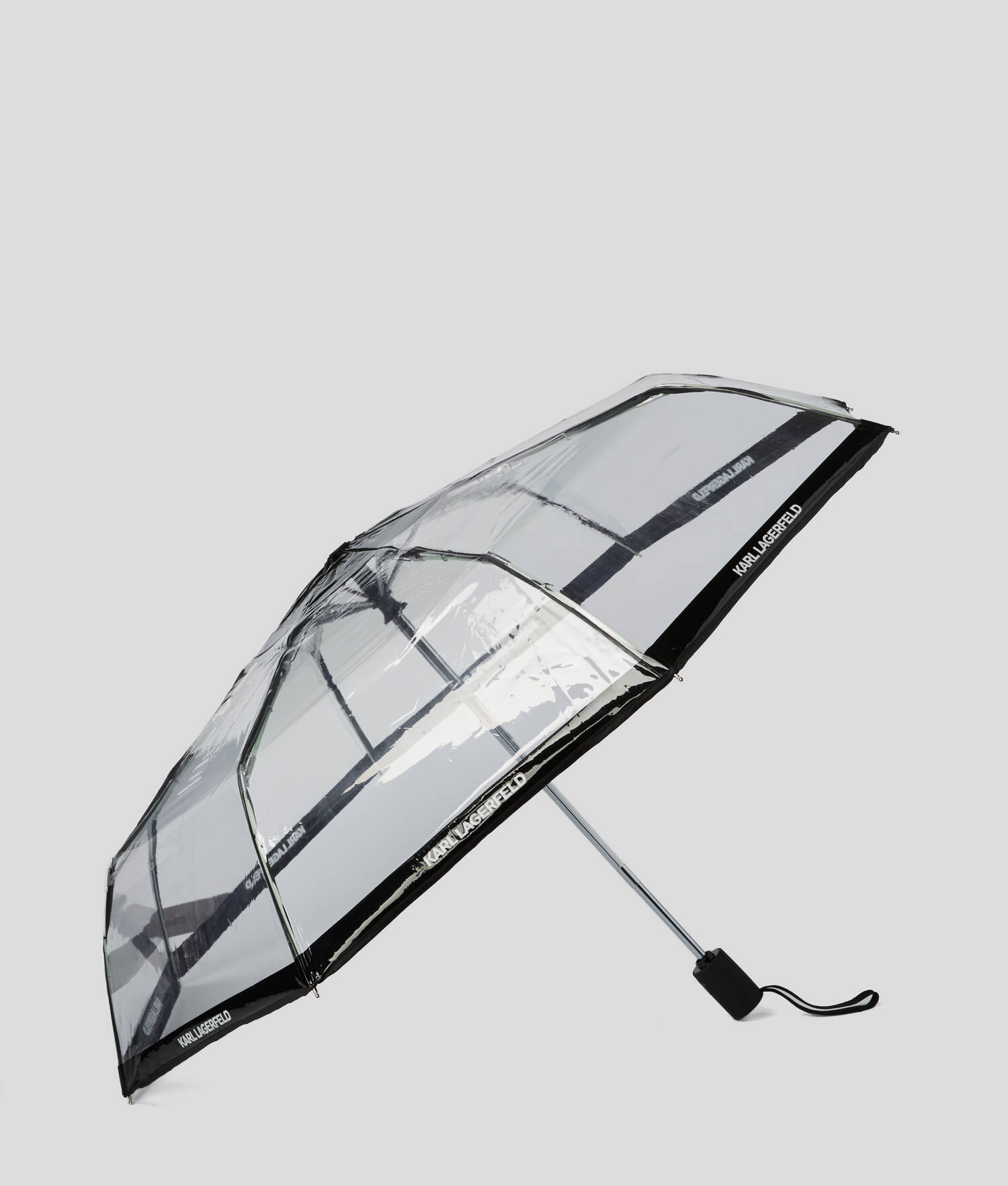 PARAPLUIE TRANSPARENT AVEC LOGO KARL