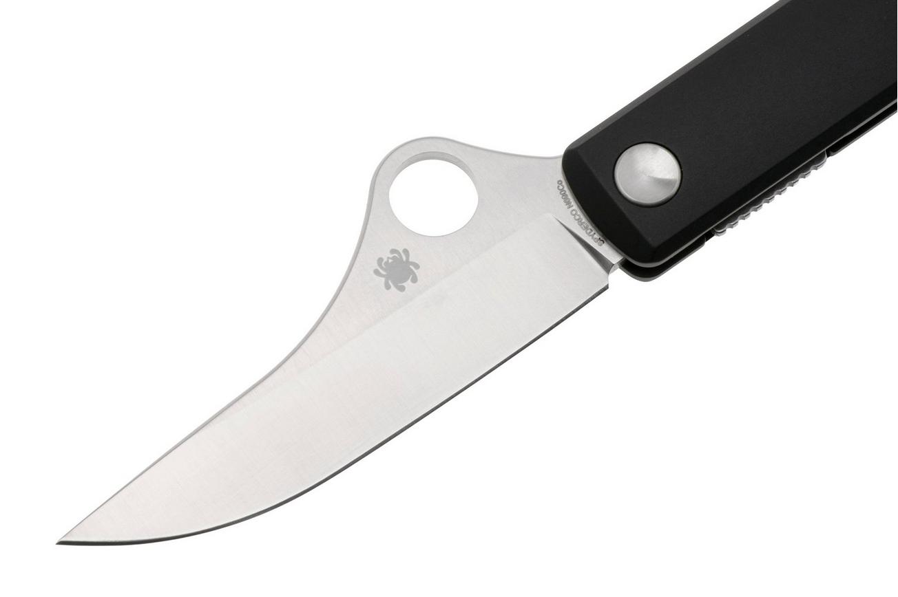 Spyderco Essenza C272ALBKP Black Aluminum, Böhler N690CO zakmes, Riccardo Gobbato design