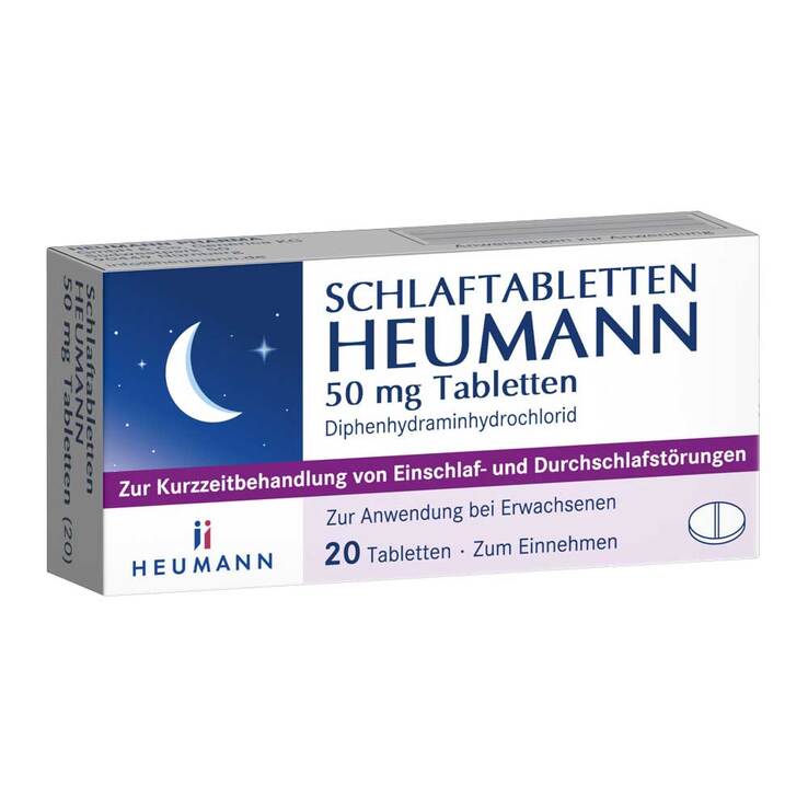Schlaftabletten HEUMANN 50 mg Tabletten, 20 St