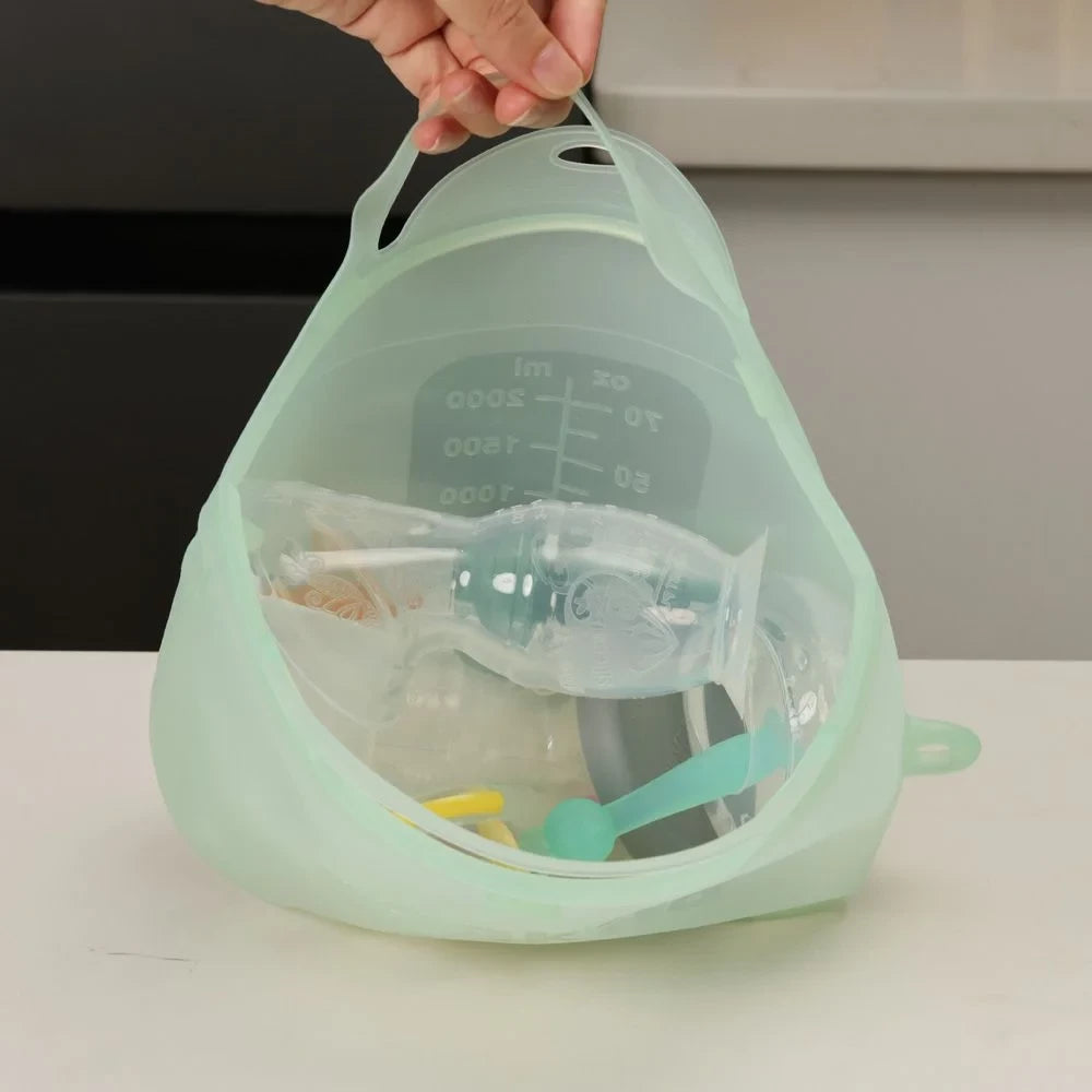 Køb Haakaa Multipurpose Steamer & Steriliser Bag - Lime - 1Pc - 2000Ml