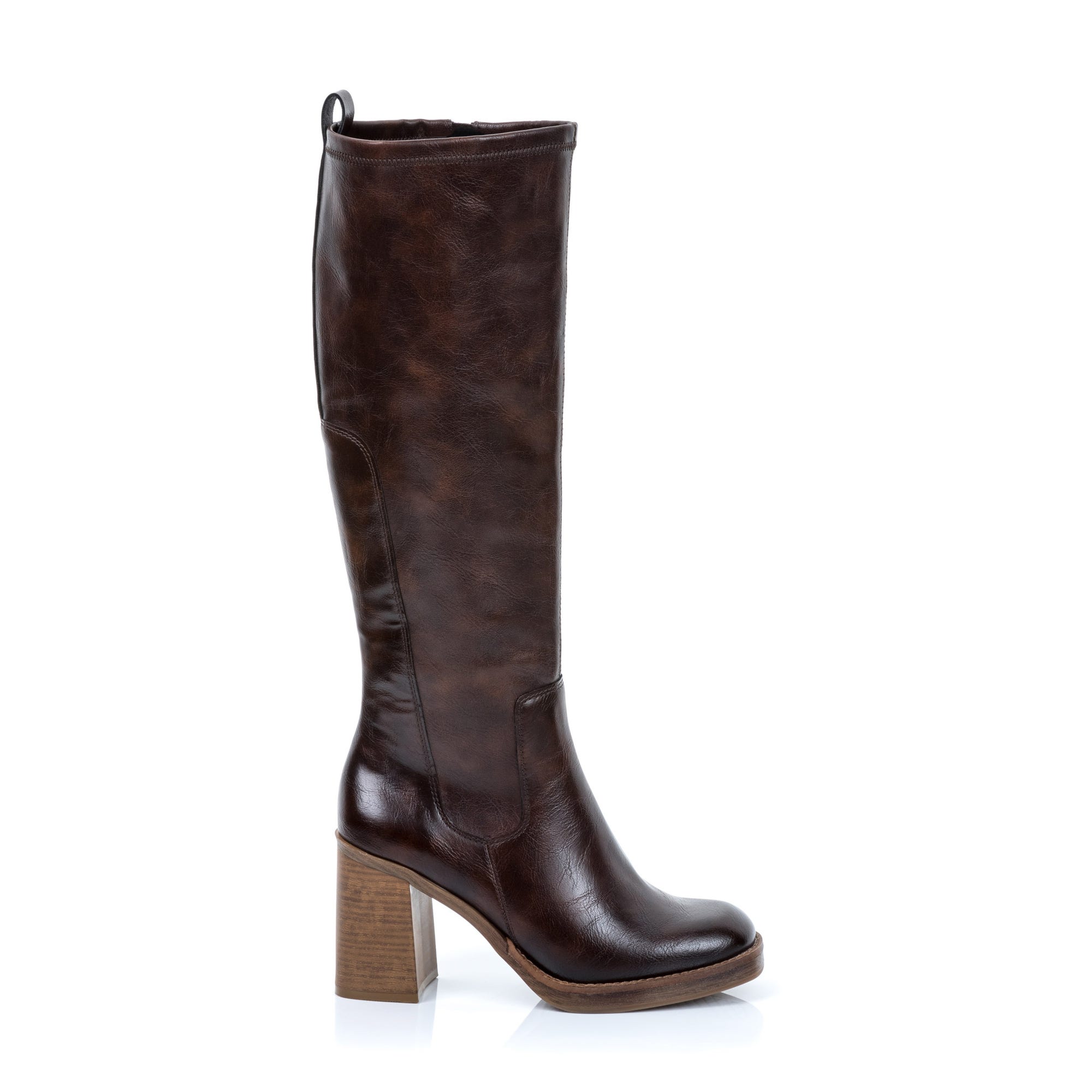 Bottes à talon Femme marron