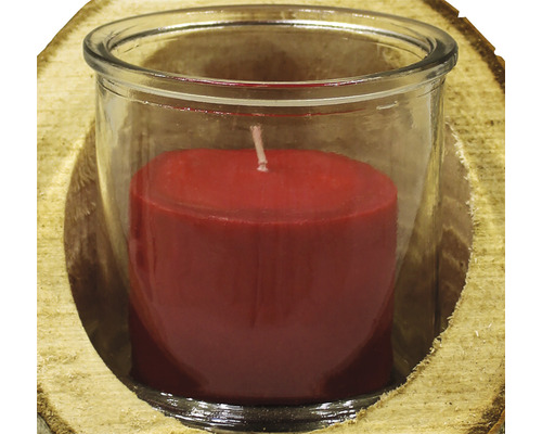 Theelichthouder 18 x 16 cm rood