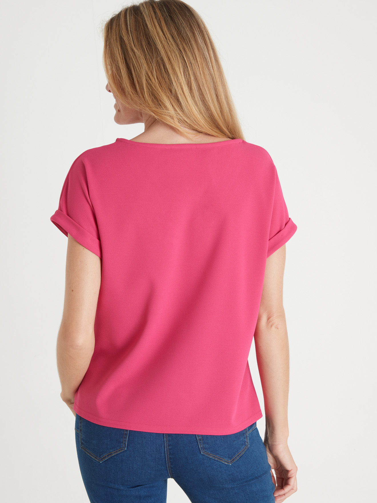 Tee-shirt V maille fluide