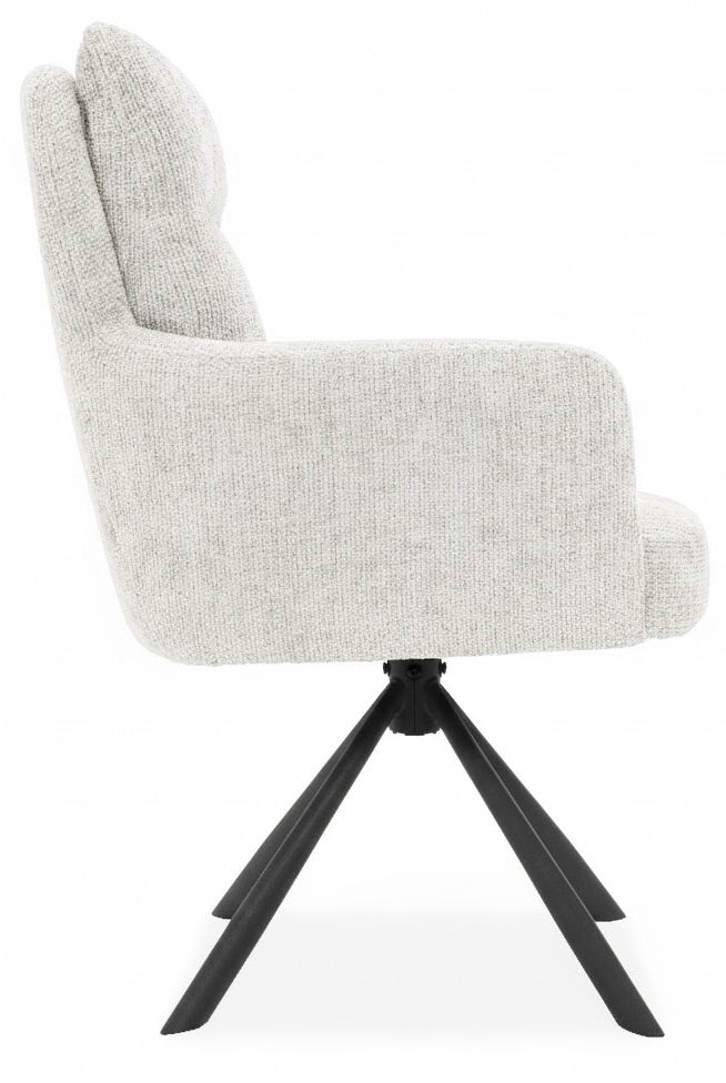 Eetkamerstoel Cremona 02 - Zwart Sylvia B61 x D66 x H73 cm