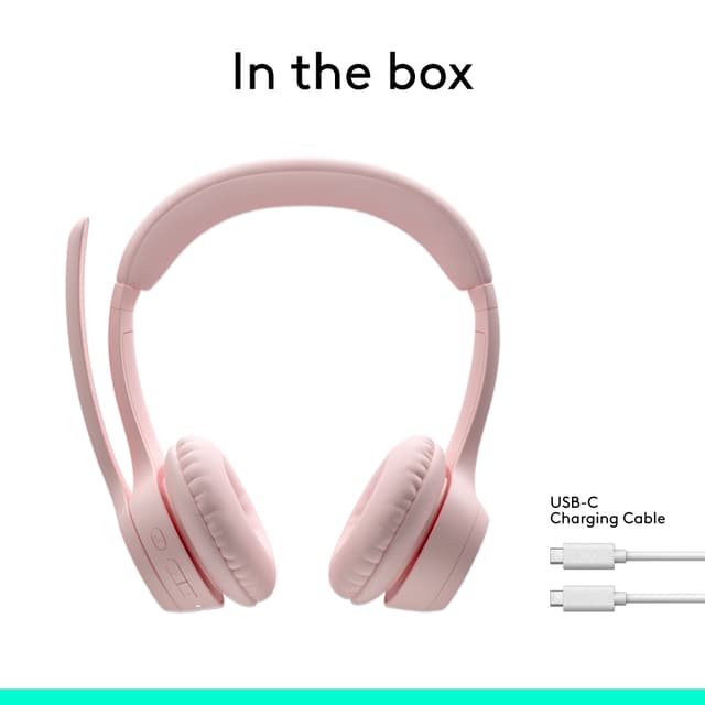 Logitech Zone 300 trådløse høretelefoner (rose)