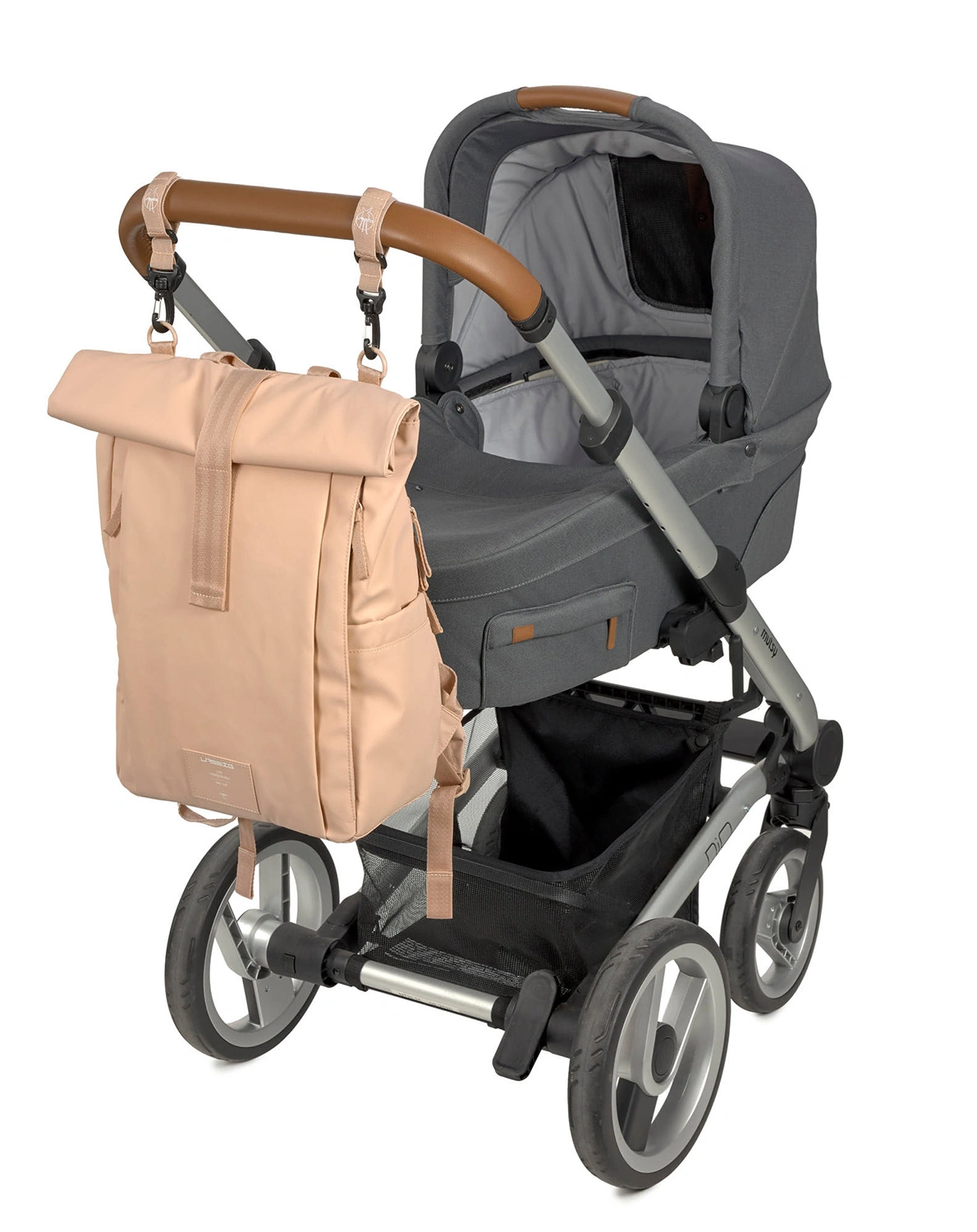 Wickelrucksack ROLLTOP UP (29x14,5x42) in peach rose