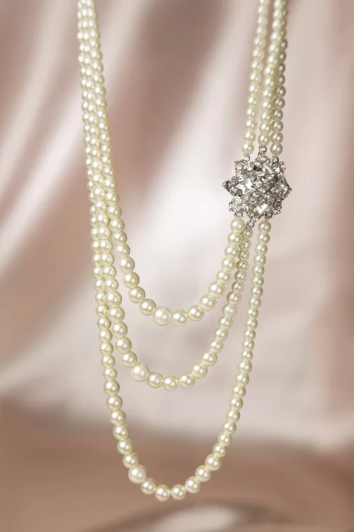 Lovely Parijs parels kristal ketting