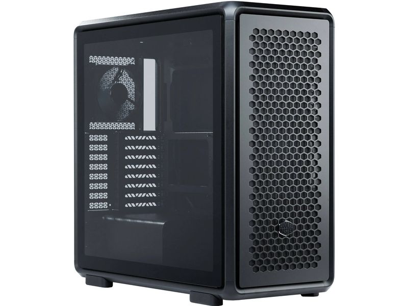 Cooler Master PC-Gehäuse MasterFrame 600 Schwarz Modulares ATX-Gehäuse mit Glas, vielseitig für grosse Mainboards