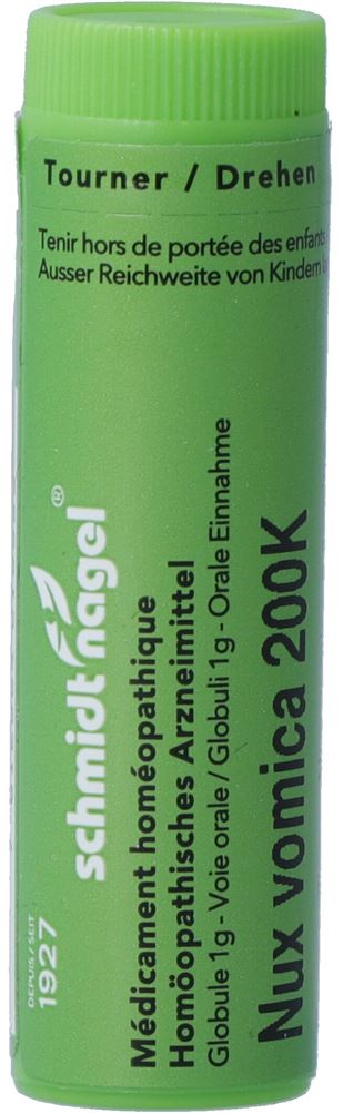 SCHMIDT-NAGEL Nux vomica Glob 200 K 1 g