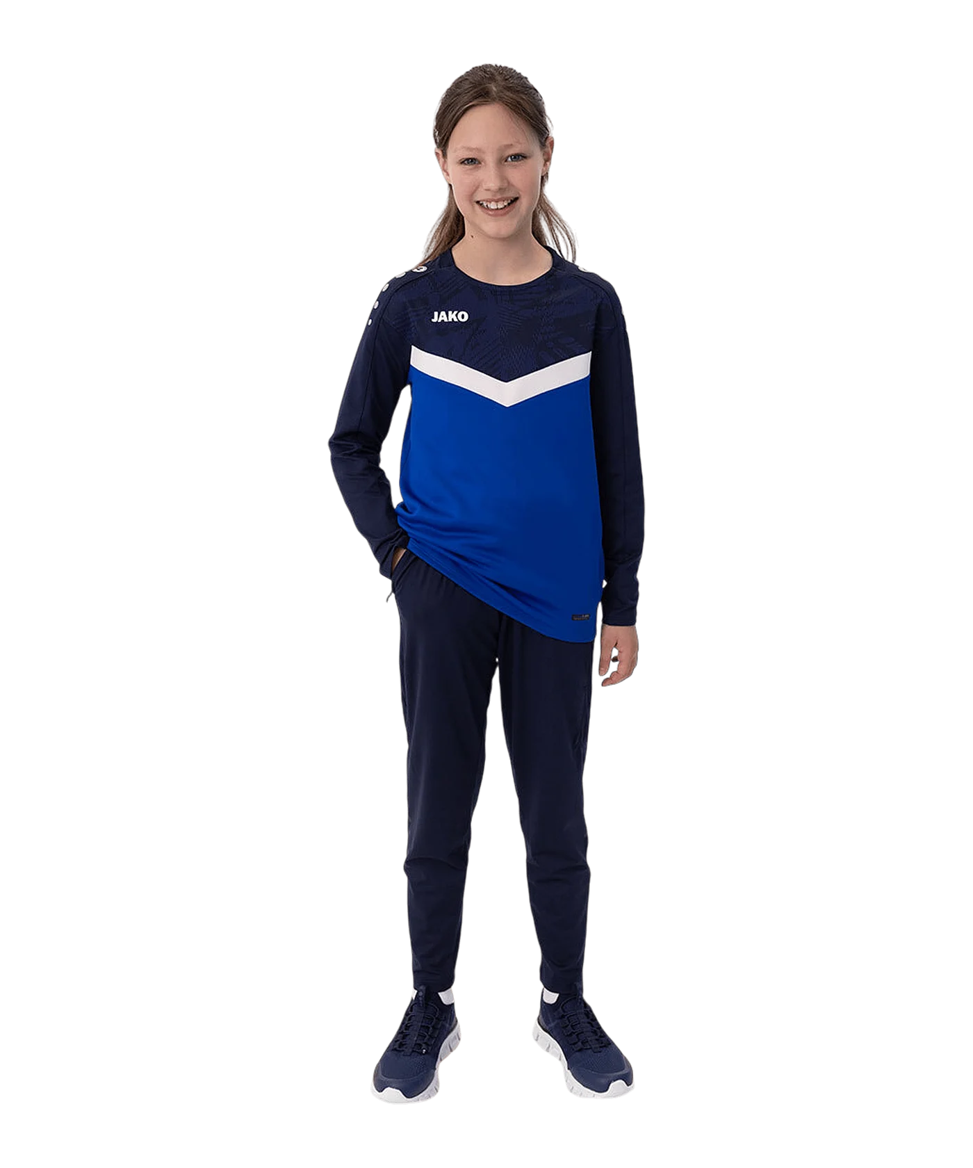 JAKO Iconic Sweatshirt Kids Blau F403