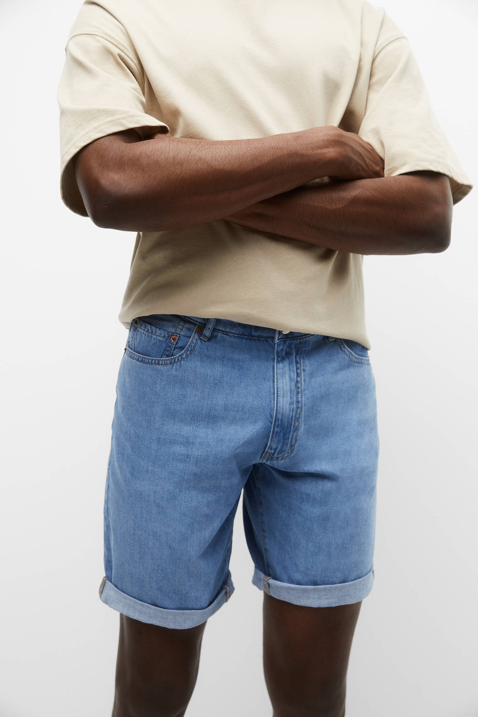 Bermuda jeans - Azul claro