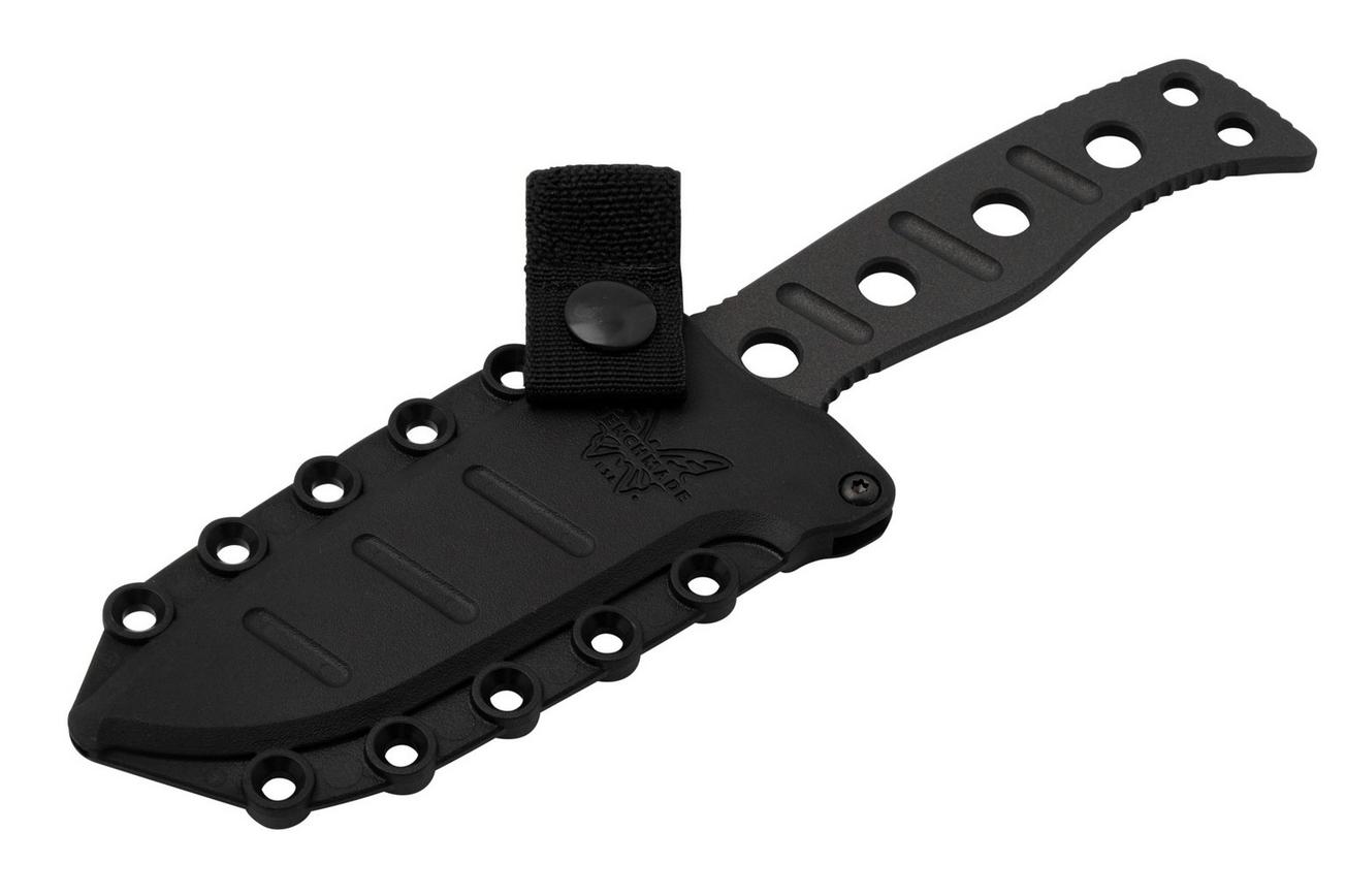 Benchmade 375BK-1 Cobalt Black, Sibert Adamas vaststaand mes, Shane Sibert design