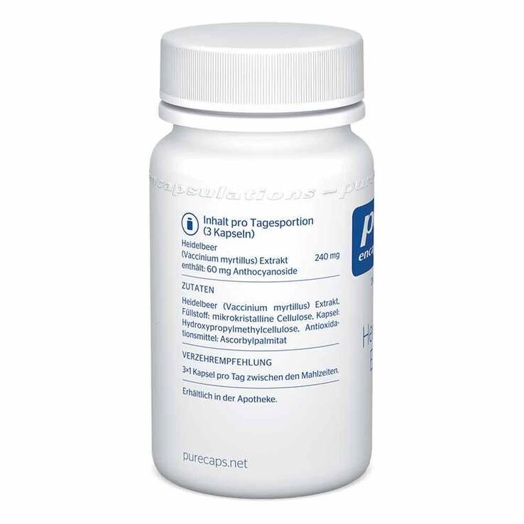 Pure Encapsulations Heidelbeer Extrakt 80 mg Kapseln, 60 St