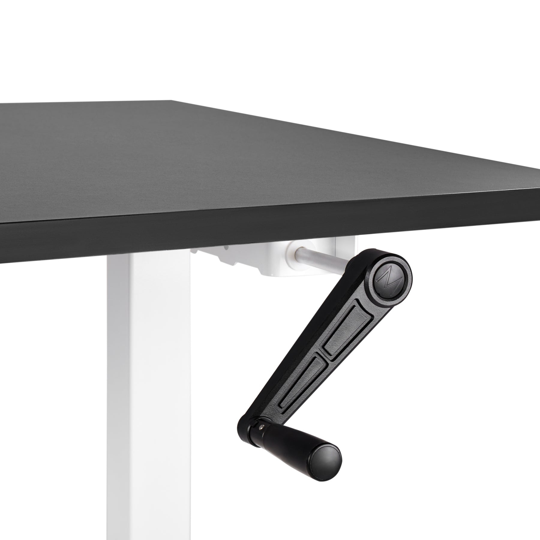 Beliani - DESTINES - Verstelbaar bureau - Zwart|Wit - Spaanplaat