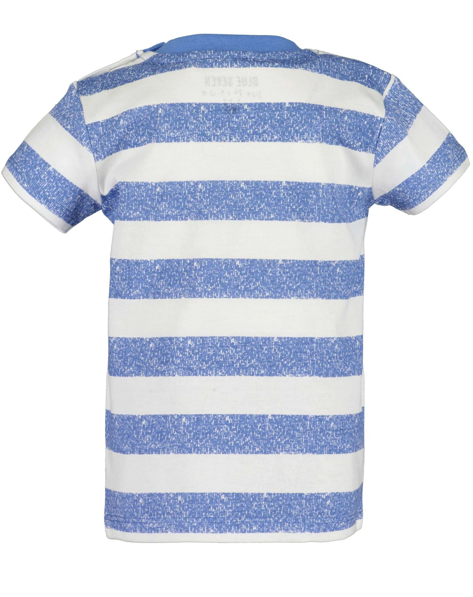 T-Shirt JUNGLE FUN gestreift in mittelblau