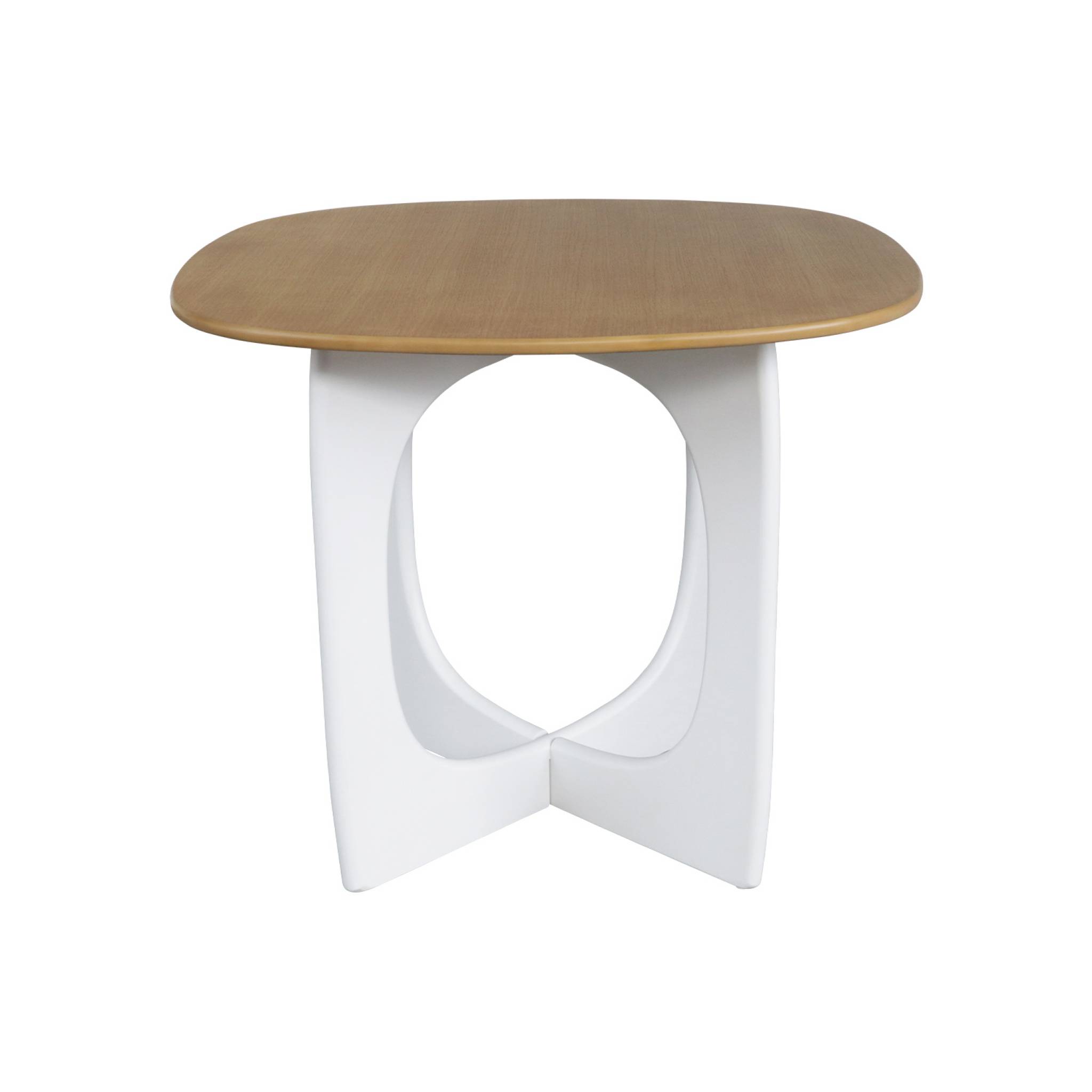 Table à manger carrée 4 places mdf et placage chêne 91.4cm