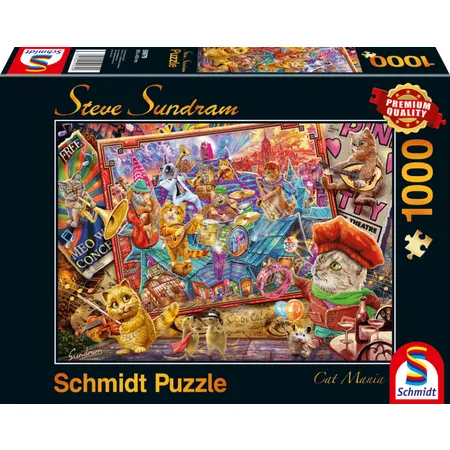 Schmidt Spiele Puzzle - Katzenmanie, 1000 Teile