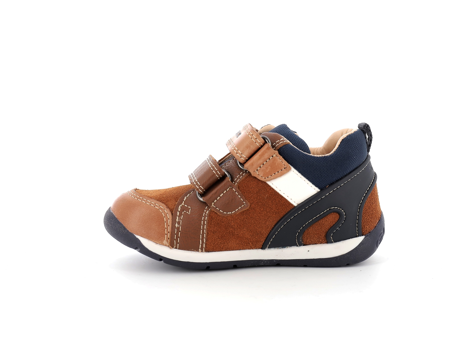 Geox-B EACH BOY-B160BB Cuir Multi-Marron