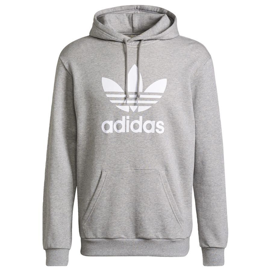 adidas Originals Sweat à Capuche Trefoil - Gris/Blanc