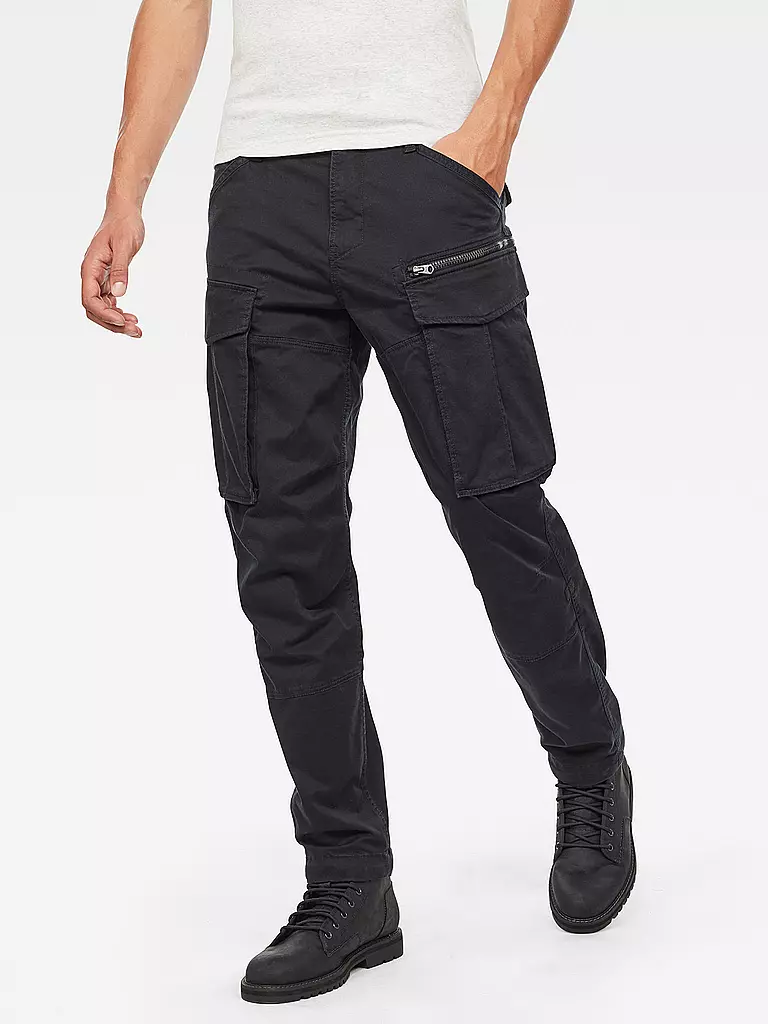 G-STAR RAW Cargohose Tapered Fit ROVIC ZIP 3D schwarz