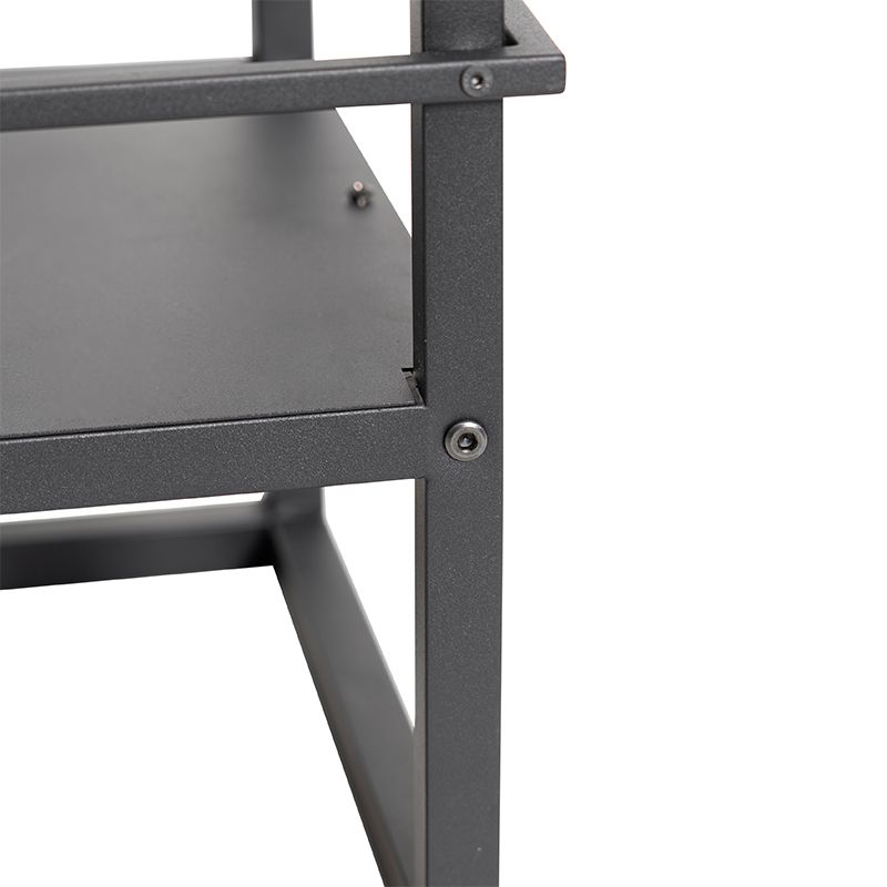 Industriële vloerlamp zwart - Cage Rack