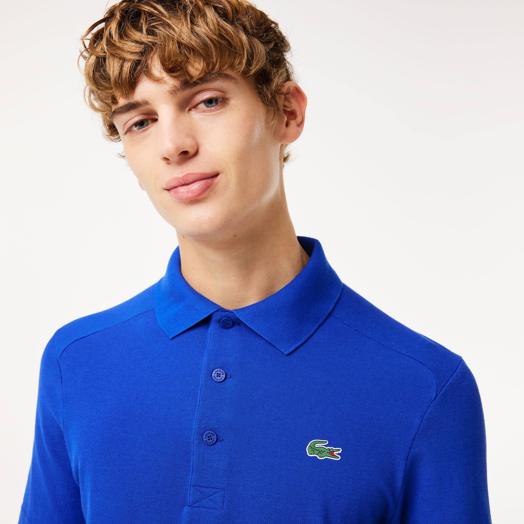 Herren LACOSTE SPORT Golf-Poloshirt aus Baumwollpiqué Kurze Ärmel - Blau - Lacoste - Herren