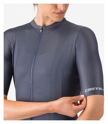 Maillot à Manches Courtes Unlimited Femme Bleu