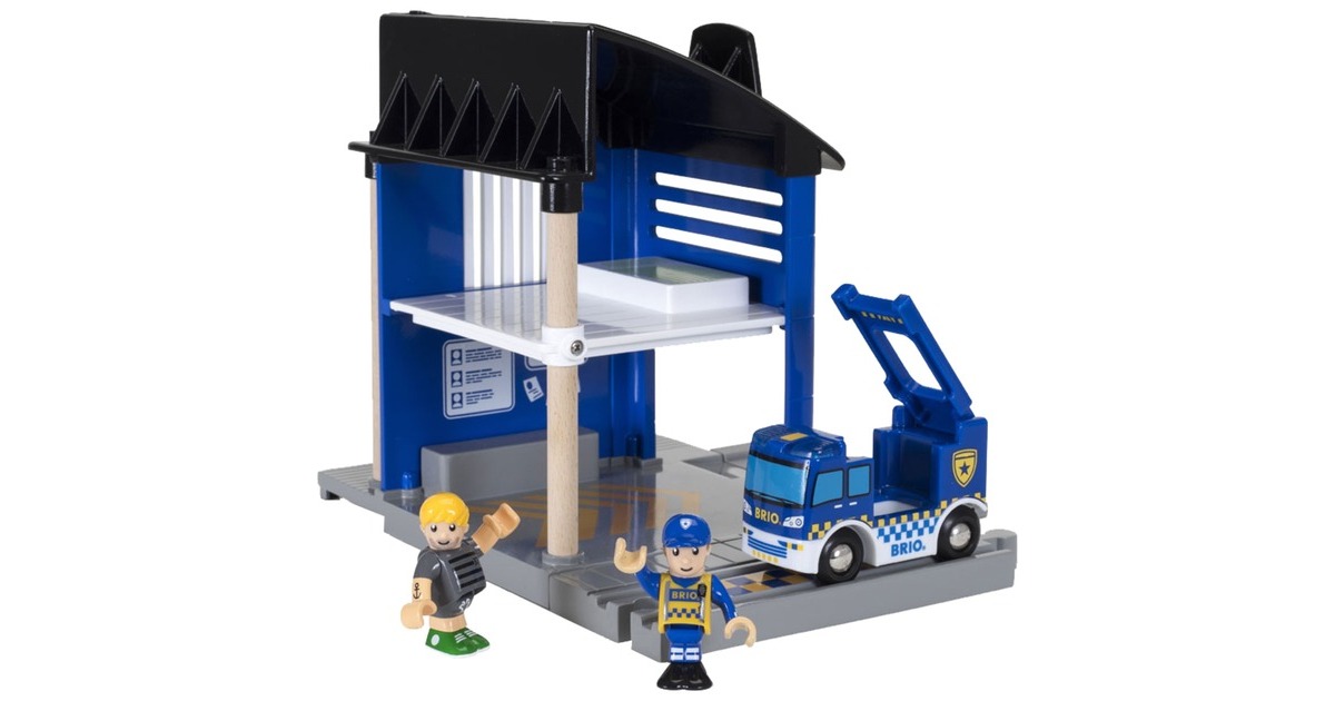 BRIOWorld - Politiebureau met voertuig Speelset