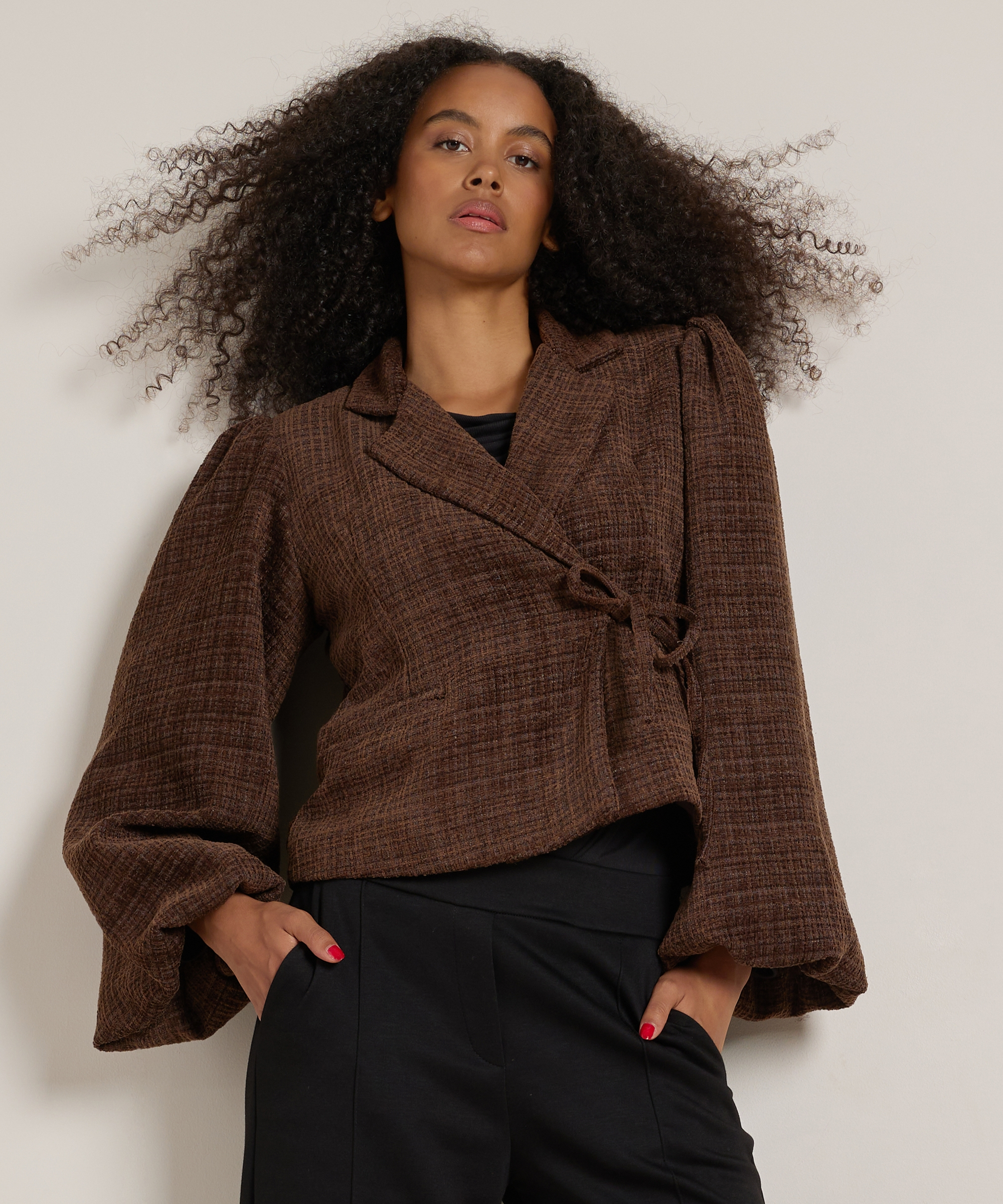 overslag blazer boucle