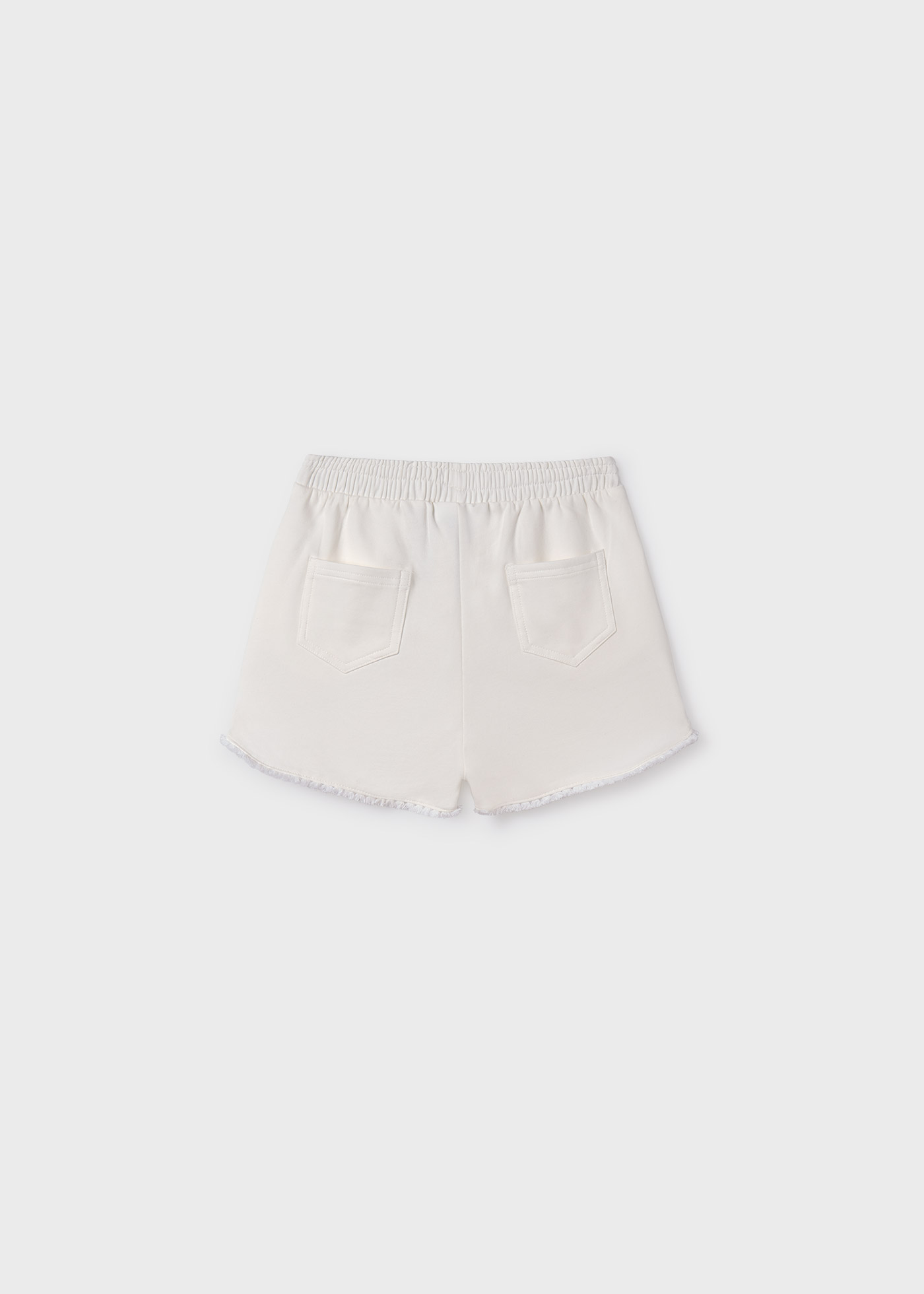Shorts de lã Better Cotton para meninas, cor canela.