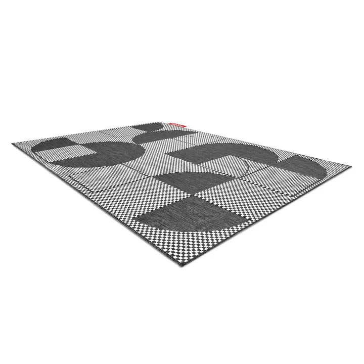 Fatboy - Carpretty Catwalk Checky Outdoor-Teppich, 80 x 200 cm, schwarz / weiss