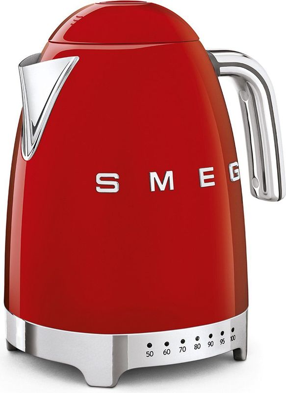 SMEG - KLF04RDEU - Waterkoker - Rood - Roestvrij Staal - 1,7L - 7 Temperaturen