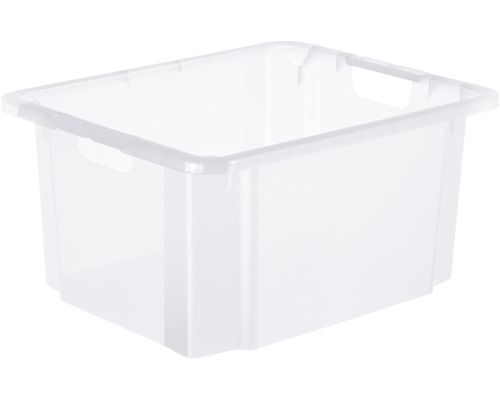 Reverso 46 l transparante draaistapelbox 56,5x44x26,5 cm