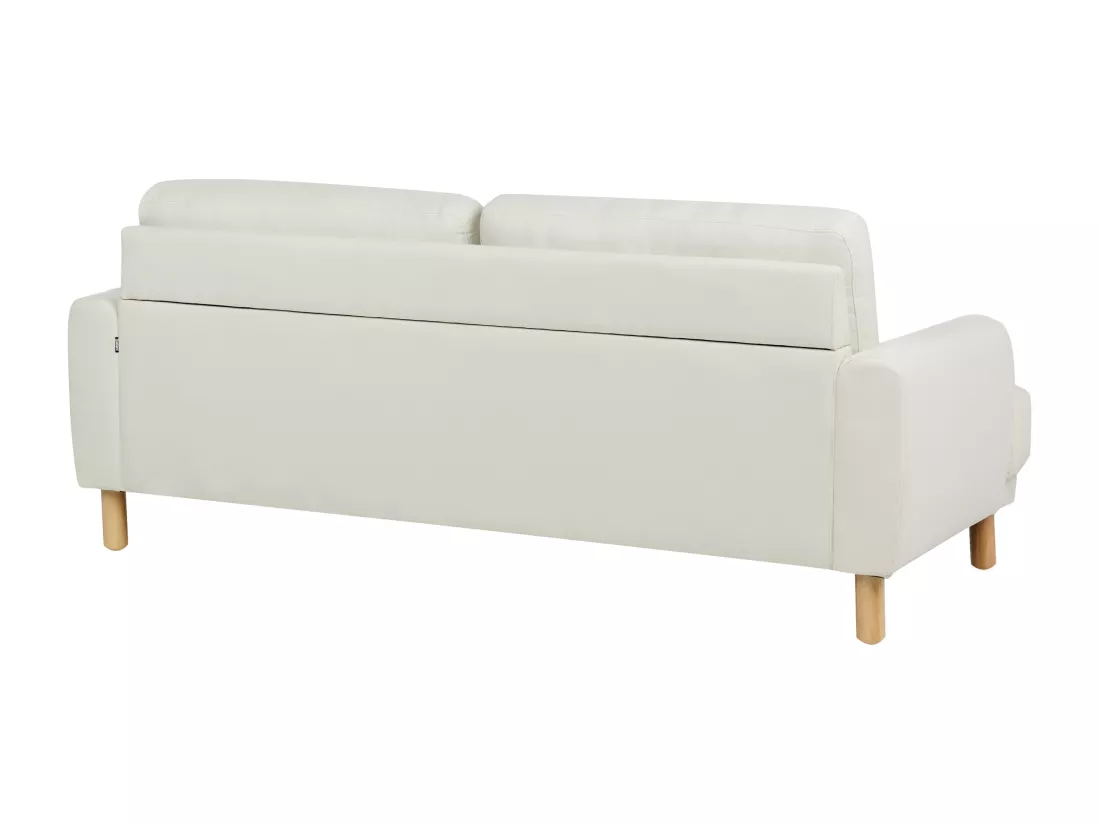 Canapé 3 places en tissu blanc cassé TUVE