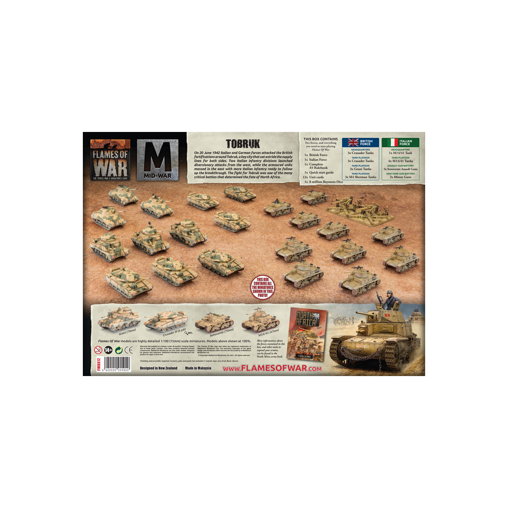 Flames of War - Tobruk Starter Set (MW Italy vs British)