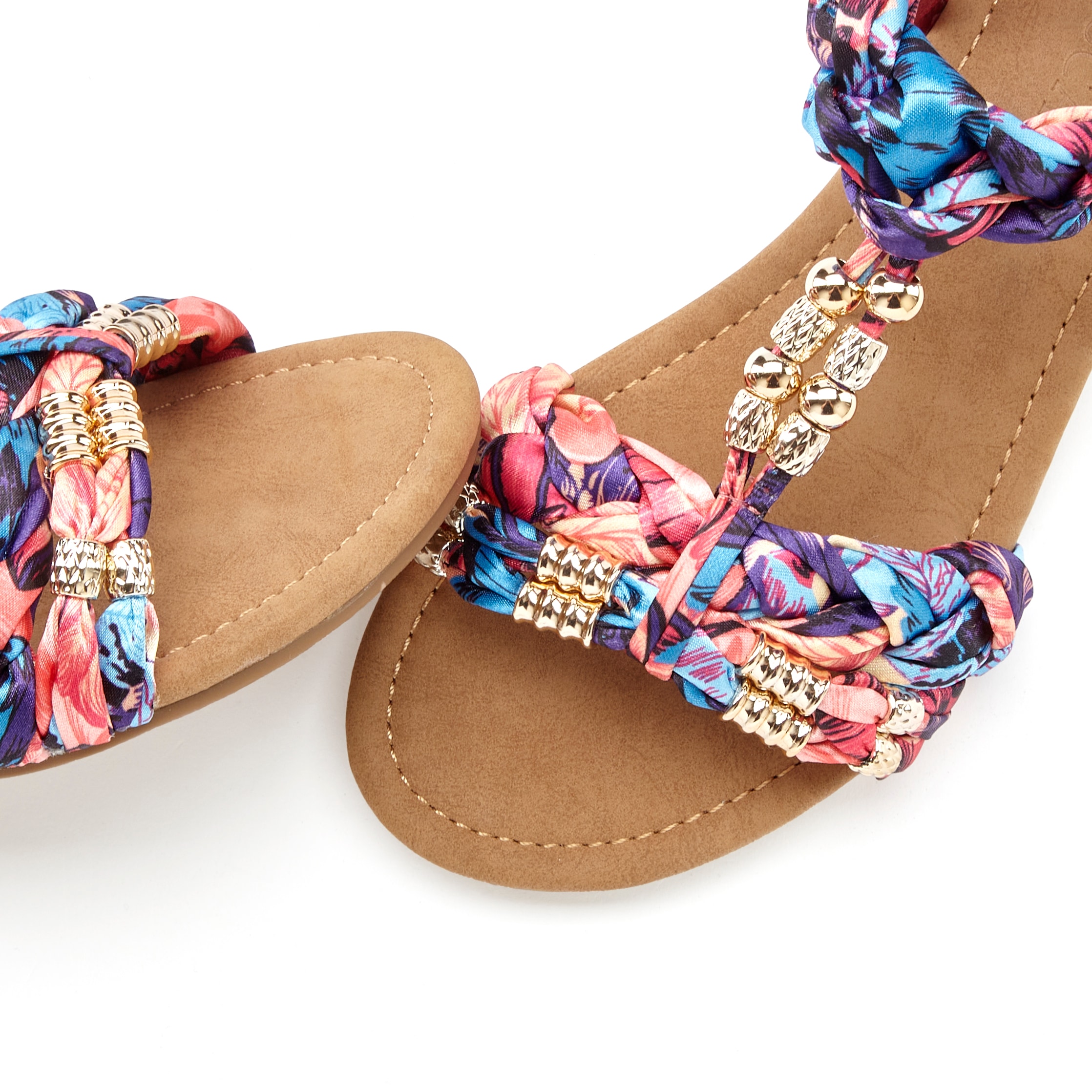 LASCANA Sandale »Sommerschuh, Pantolette, offener Schuh, Sandalette,«  mit raffinierten Riemchen und Verzierung VEGAN