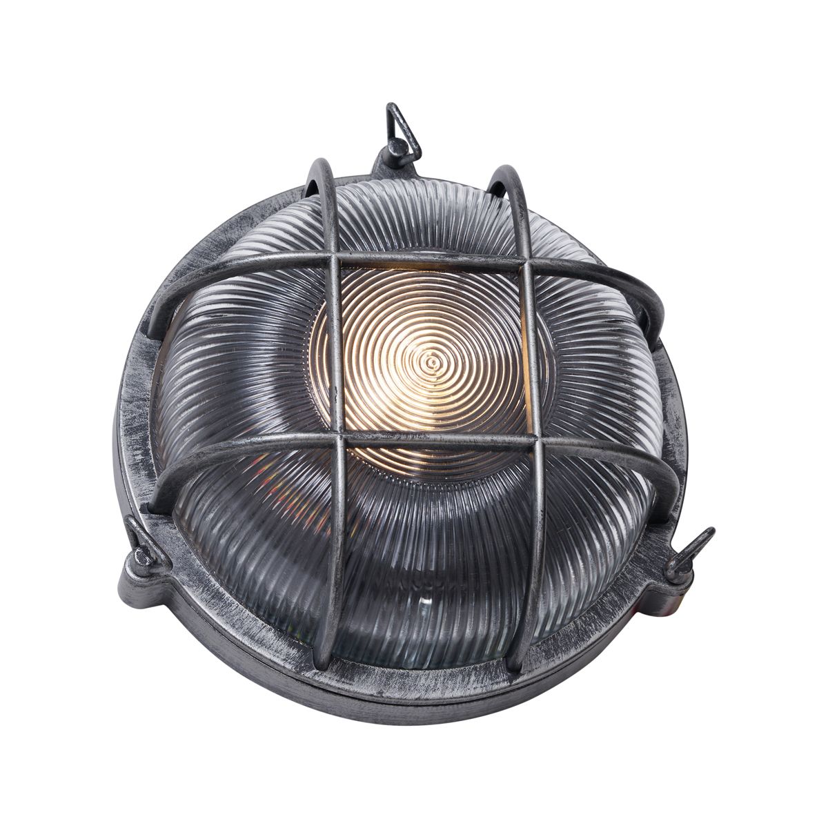 Buiten wandlamp zilver rond IP44 - Noutica