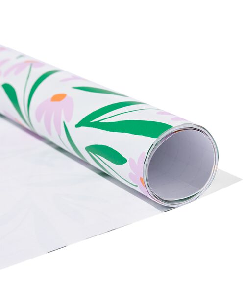 papier cadeau 200x70 fleurs