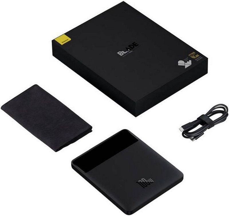 Baseus - Blade - Powerbank - Zwart - 20000 mAh - 100 W