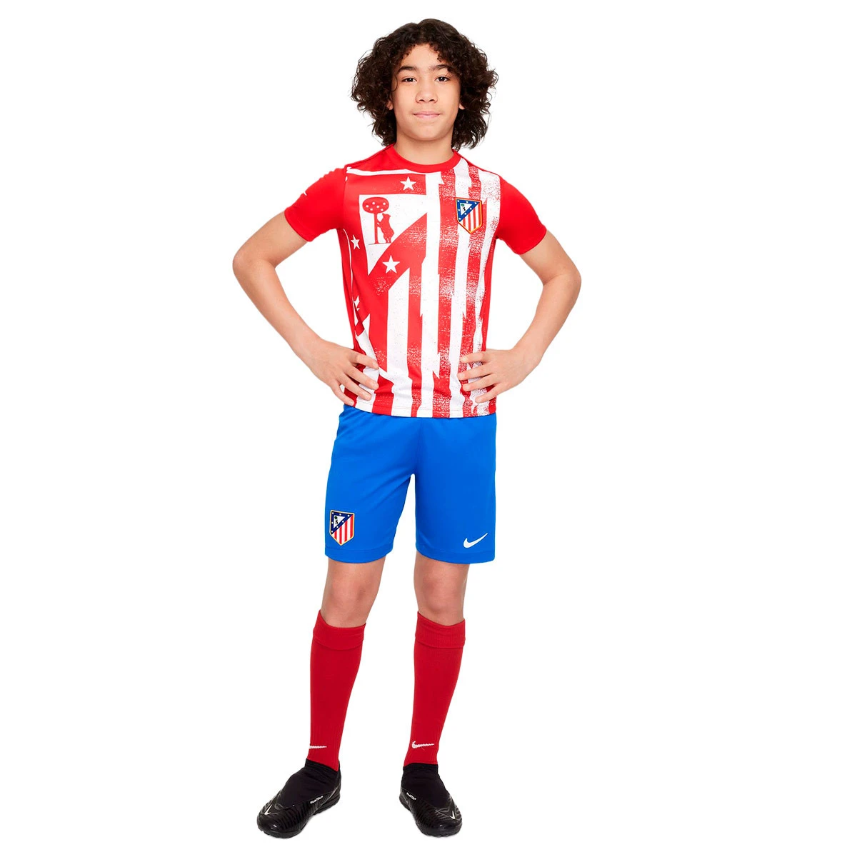 Calções Nike Atlético de Madrid Primeiro Equipamento 2025-2026 Criança