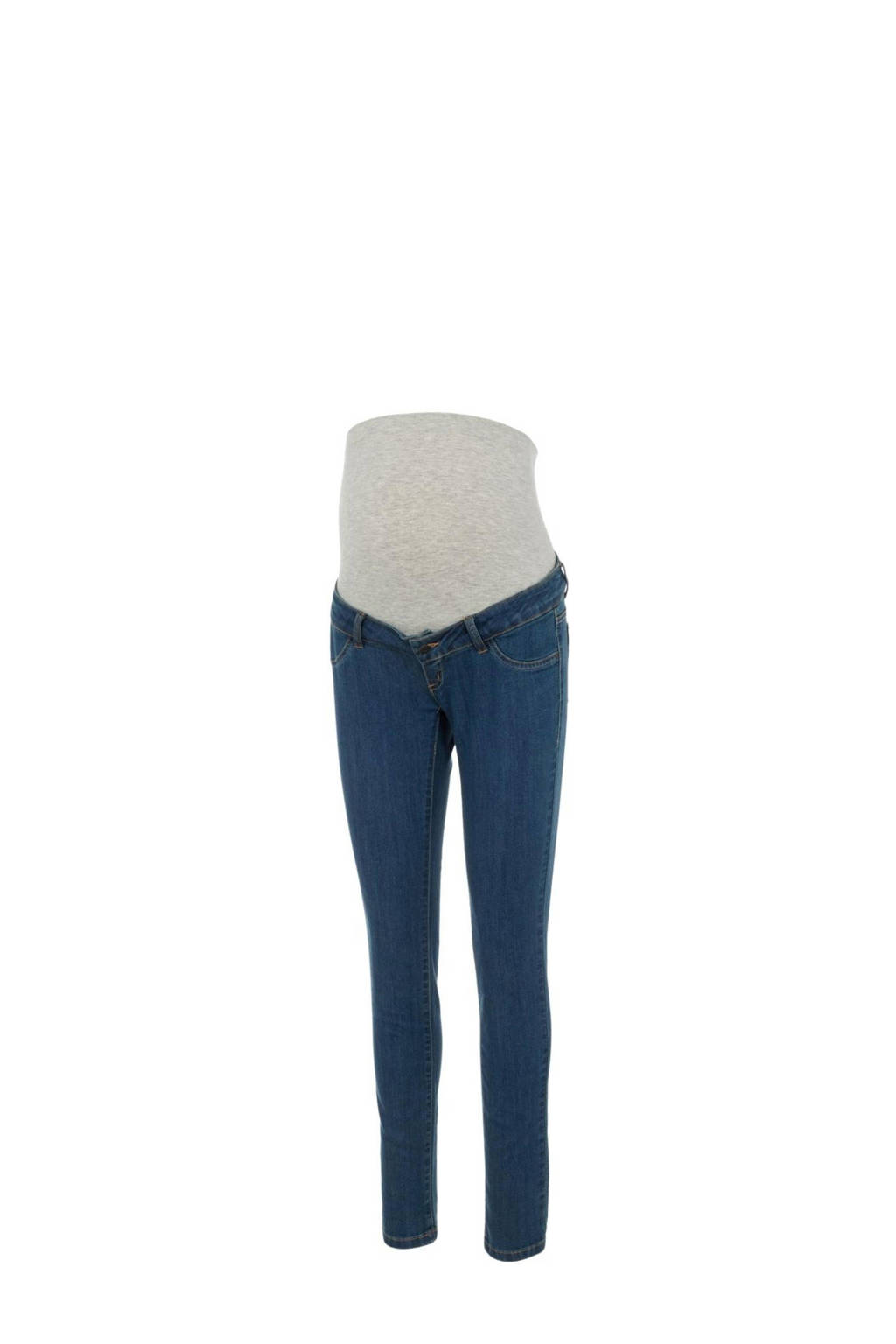 MAMALICIOUS slim fit zwangerschapsjeans JULIA medium blue denim