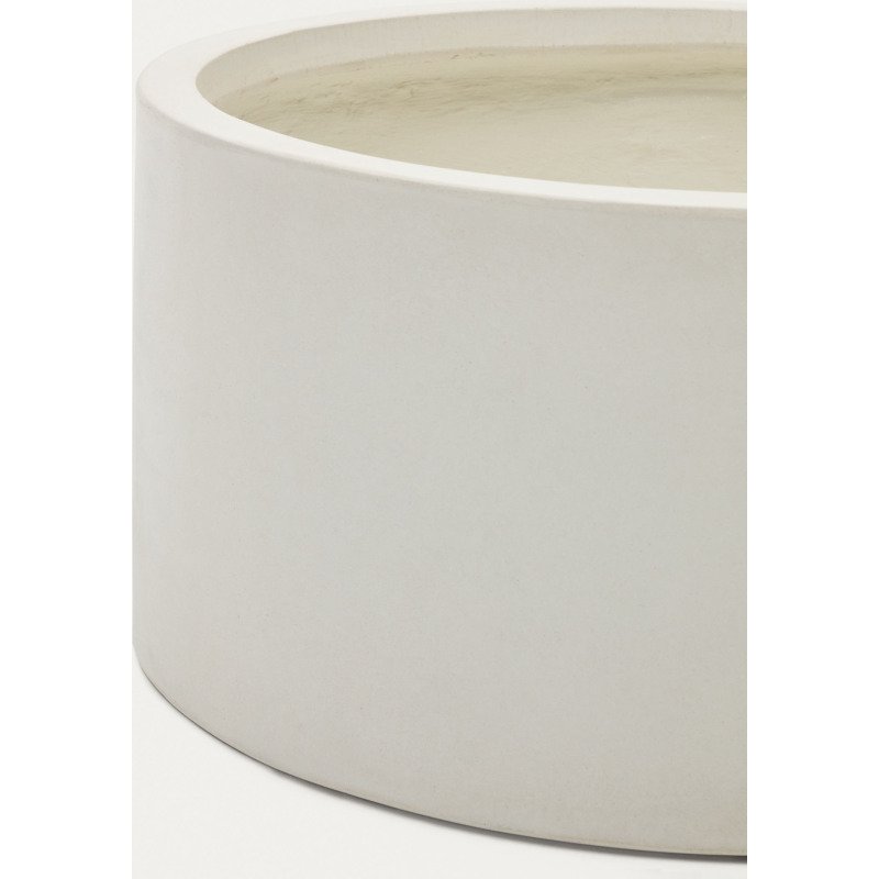Cache-pot Aiguablava en ciment blanc Ø 62 cm