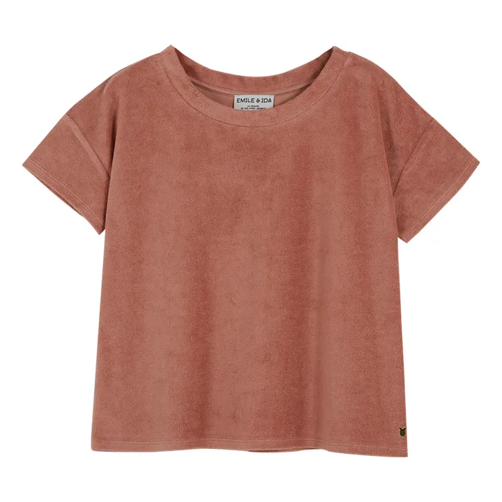 Emile et Ida T-shirt Zay Eponge - Collection Femme | Bois de rose