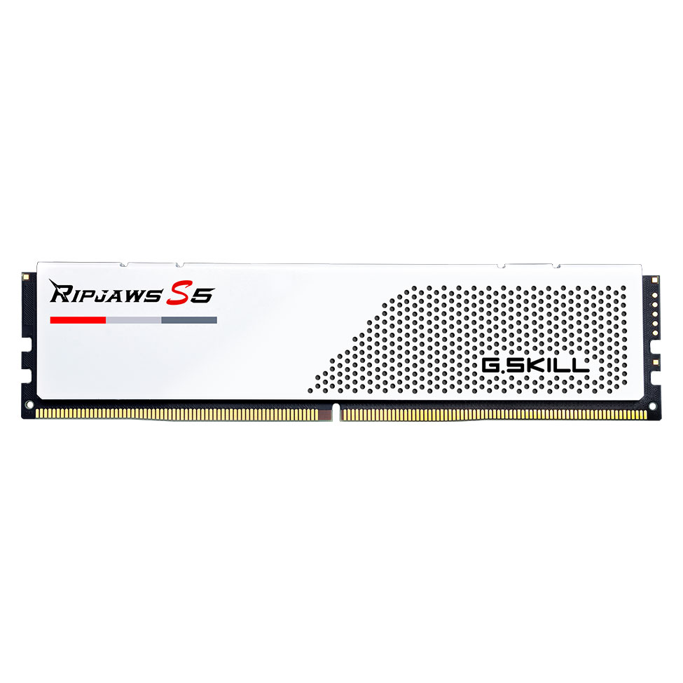 G.Skill RipJaws S5 Low Profile 32 Go (2 x 16 Go) DDR5 6000 MHz CL30 - Blanc