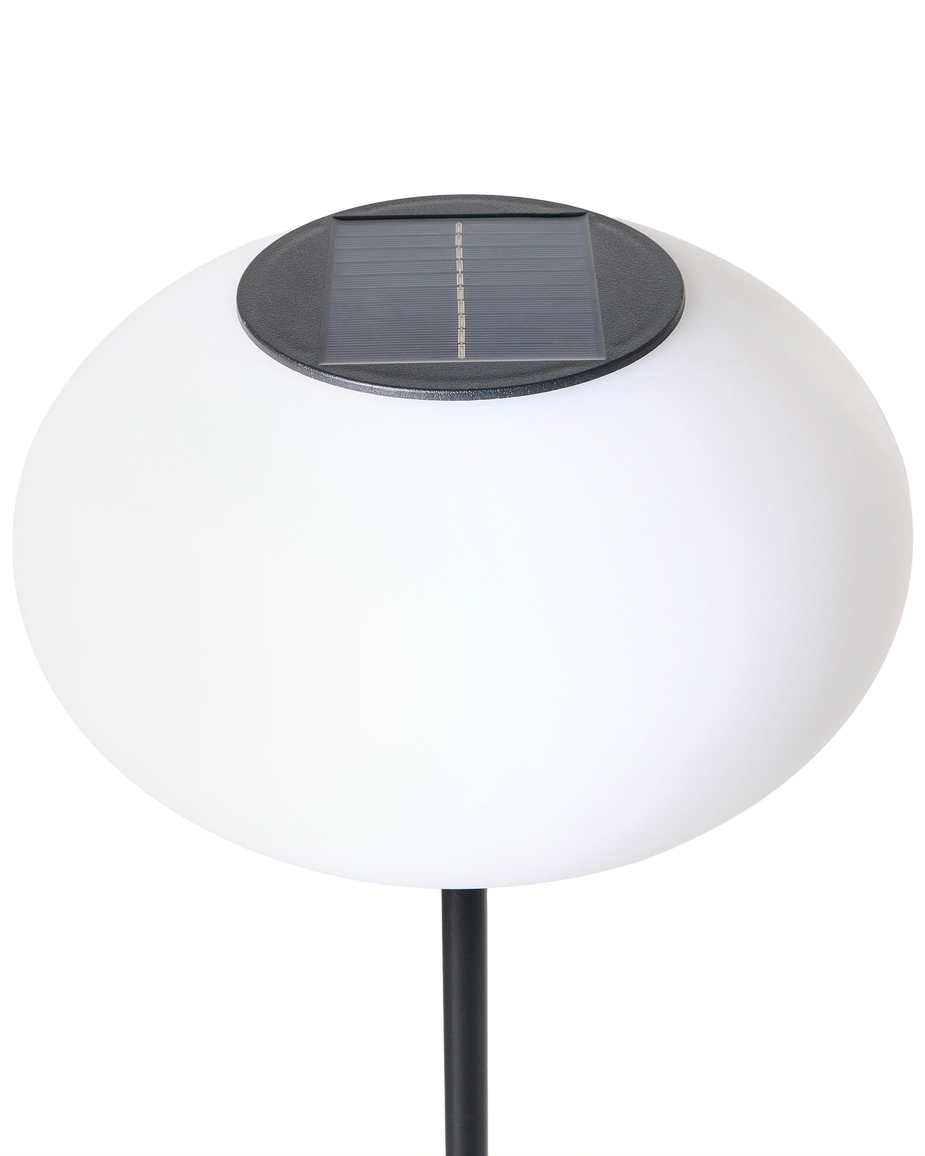 Solar LED-bollamp voor buiten LUMBE Zwart