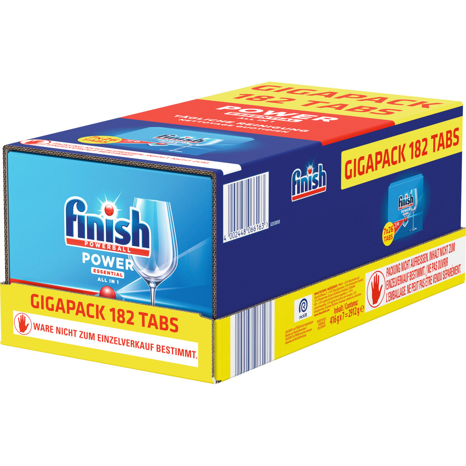Finish Powerball Spülmaschinentabs All-in-1 Megapack 182 Tabs